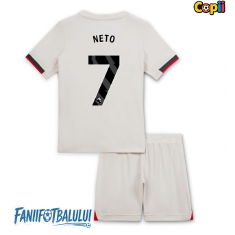 Chelsea Pedro Neto #7 Echipament de Fotbal Replică 2025-26 Copii Deplasare (+ Șorturi)